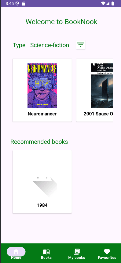 Application bibliothèque - Projet 2
